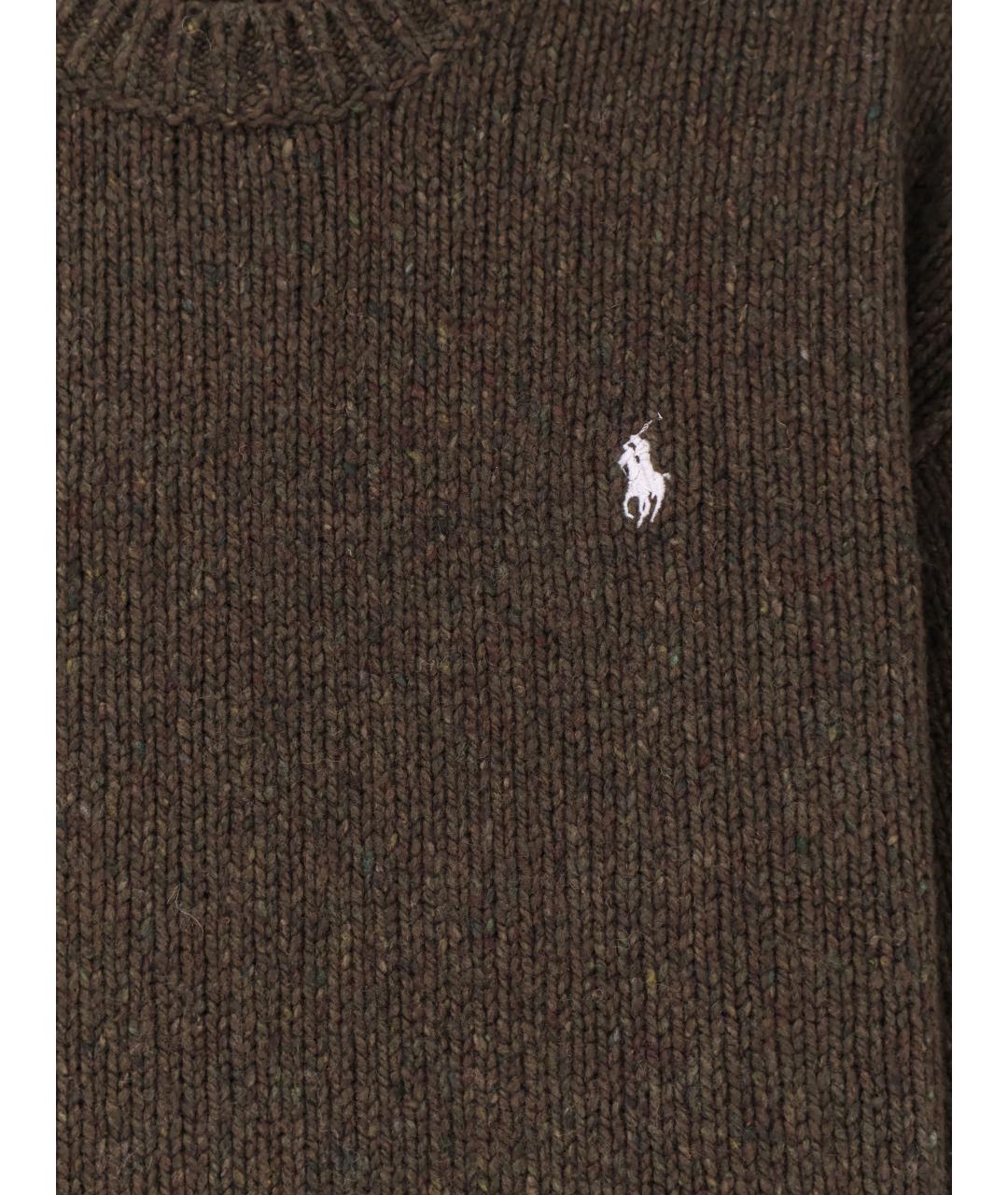 POLO RALPH LAUREN Коричневый нейлоновый джемпер / свитер, фото 3