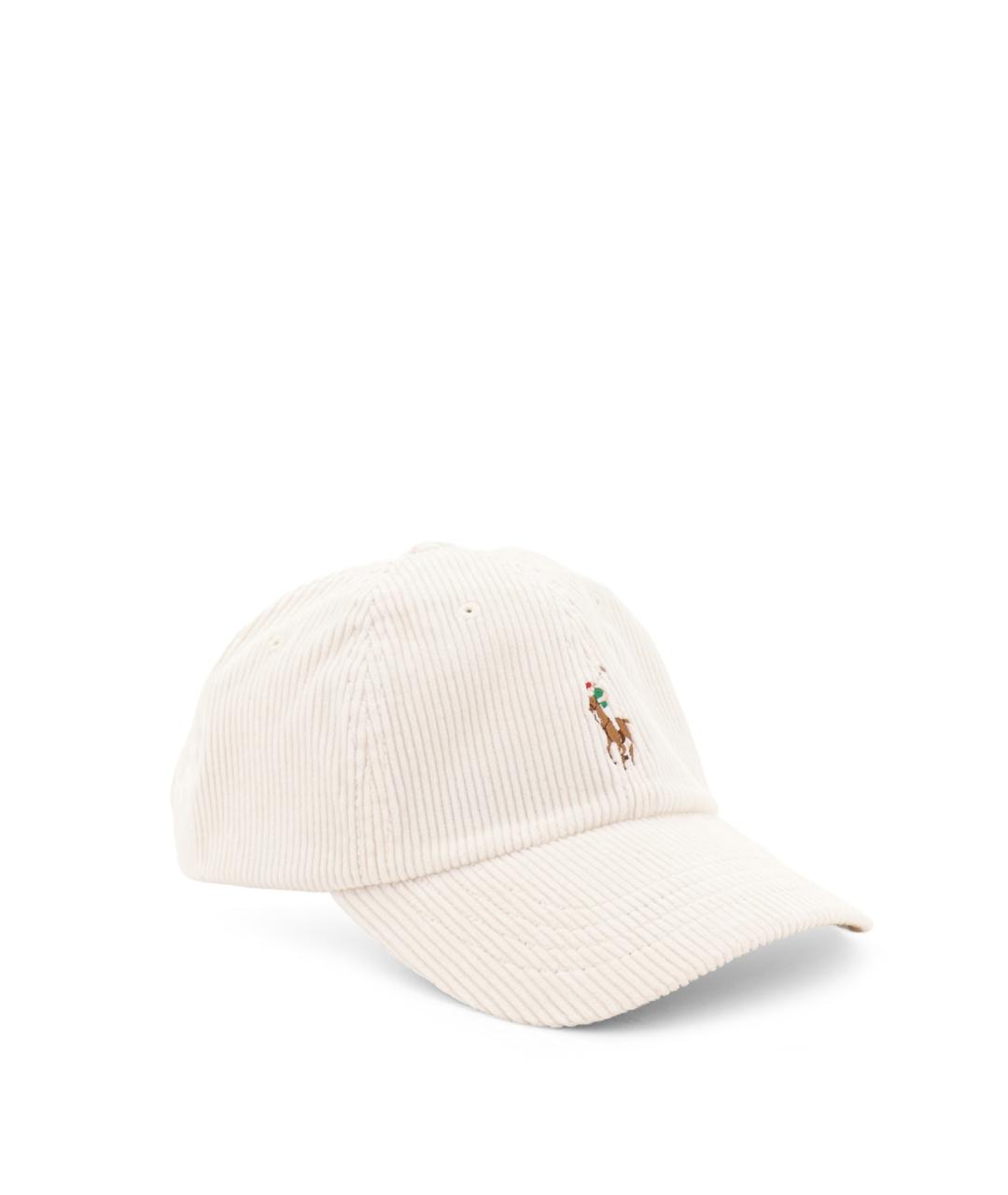 POLO RALPH LAUREN Белая хлопковая кепка/бейсболка, фото 2