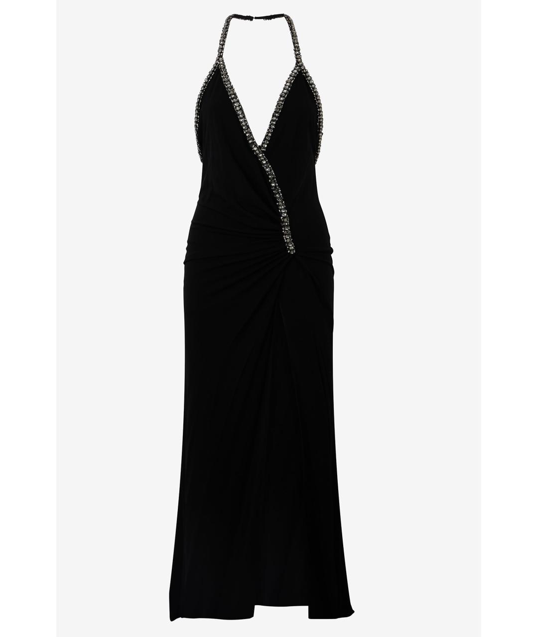 ROBERTO CAVALLI Черное ацетатное коктейльное платье, фото 6