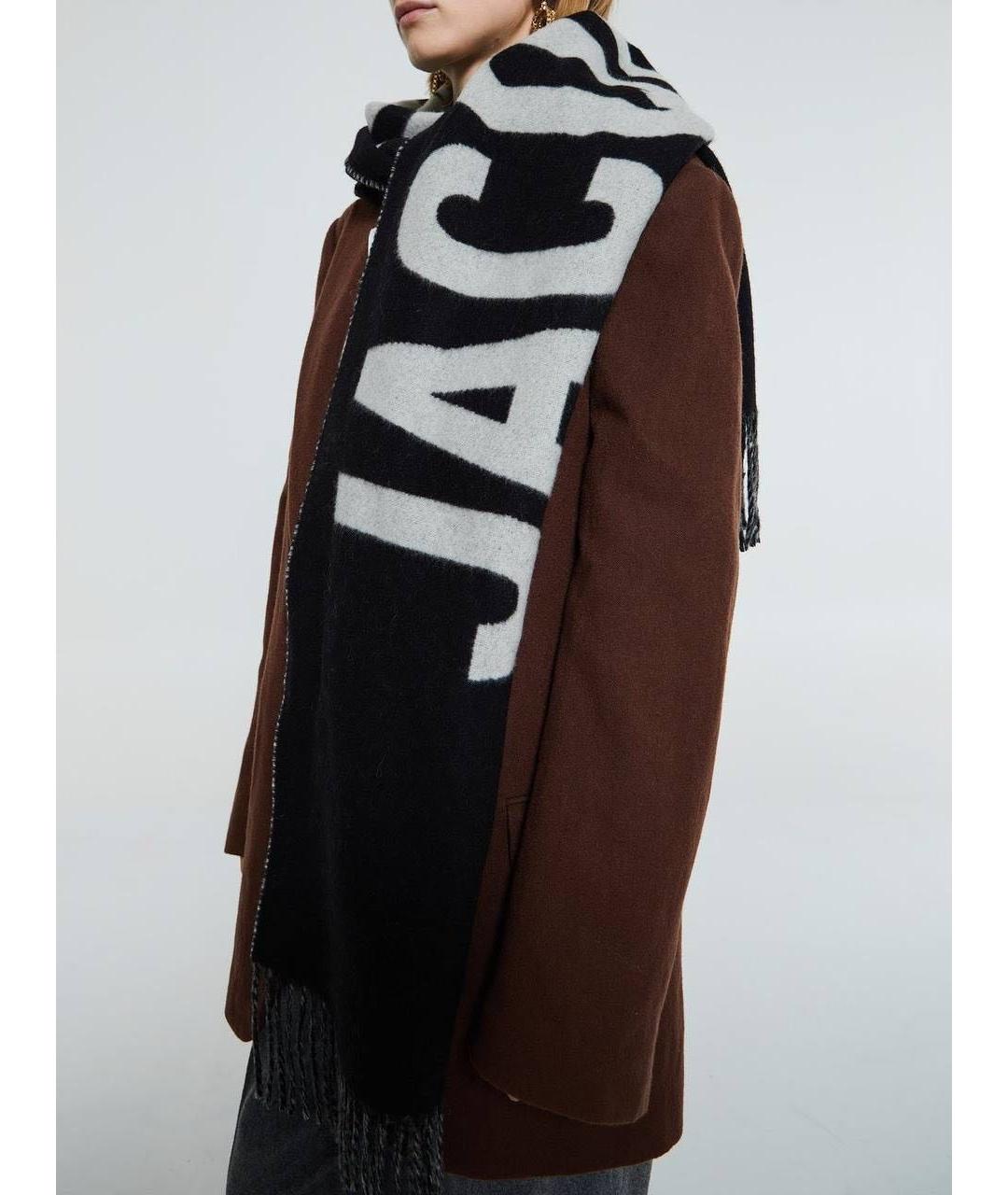 JACQUEMUS Черный шерстяной шарф, фото 8
