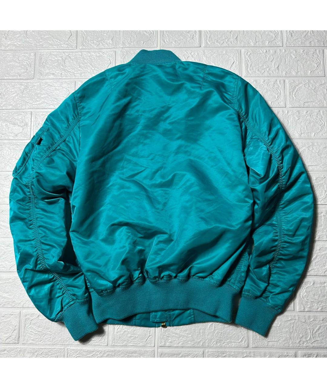 ALPHA INDUSTRIES Бирюзовая нейлоновая куртка, фото 2