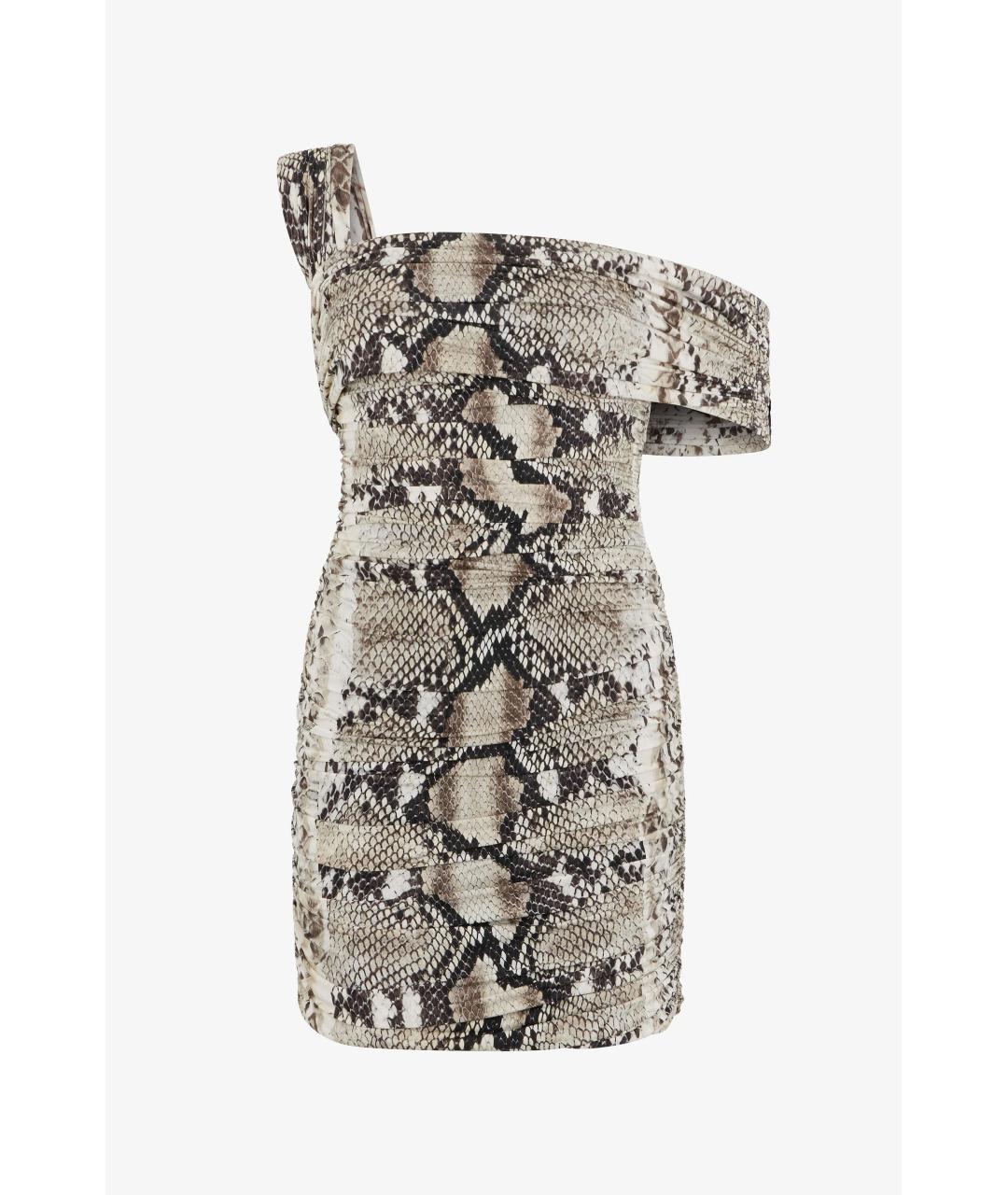 ROBERTO CAVALLI Коричневое коктейльное платье, фото 3