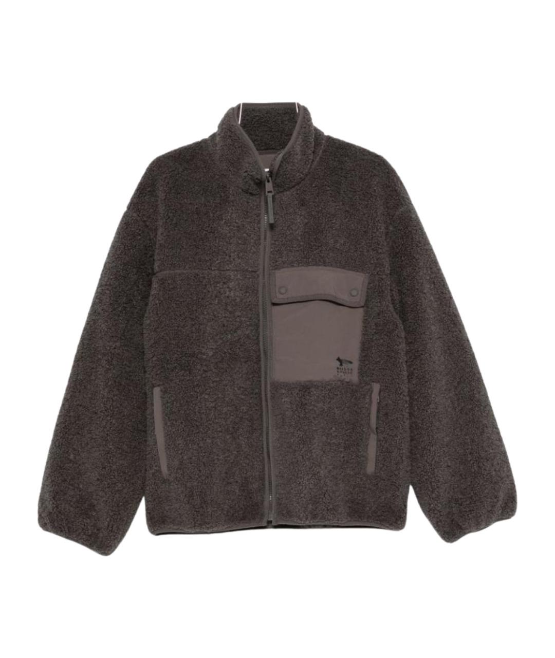 MAISON KITSUNE Антрацитовая хлопковая куртка, фото 1