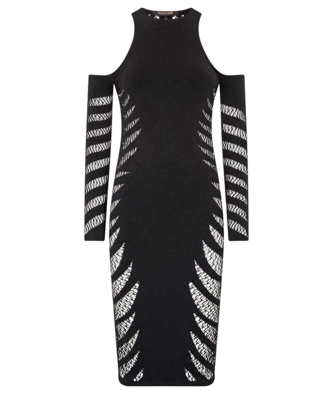 ROBERTO CAVALLI Черное коктейльное платье, фото 1