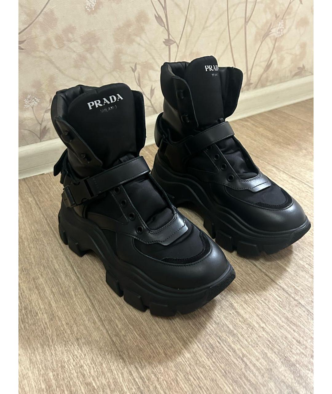 PRADA Черные ботинки, фото 2