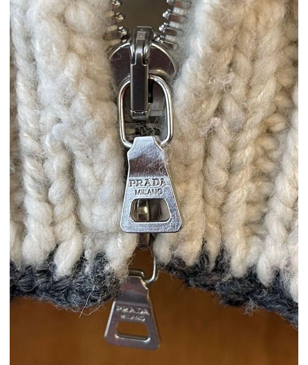 PRADA Бежевая меховая жилетка, фото 4
