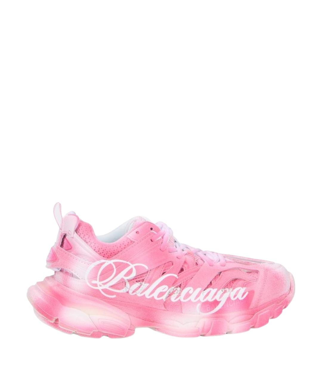 BALENCIAGA Розовые синтетические кроссовки, фото 1