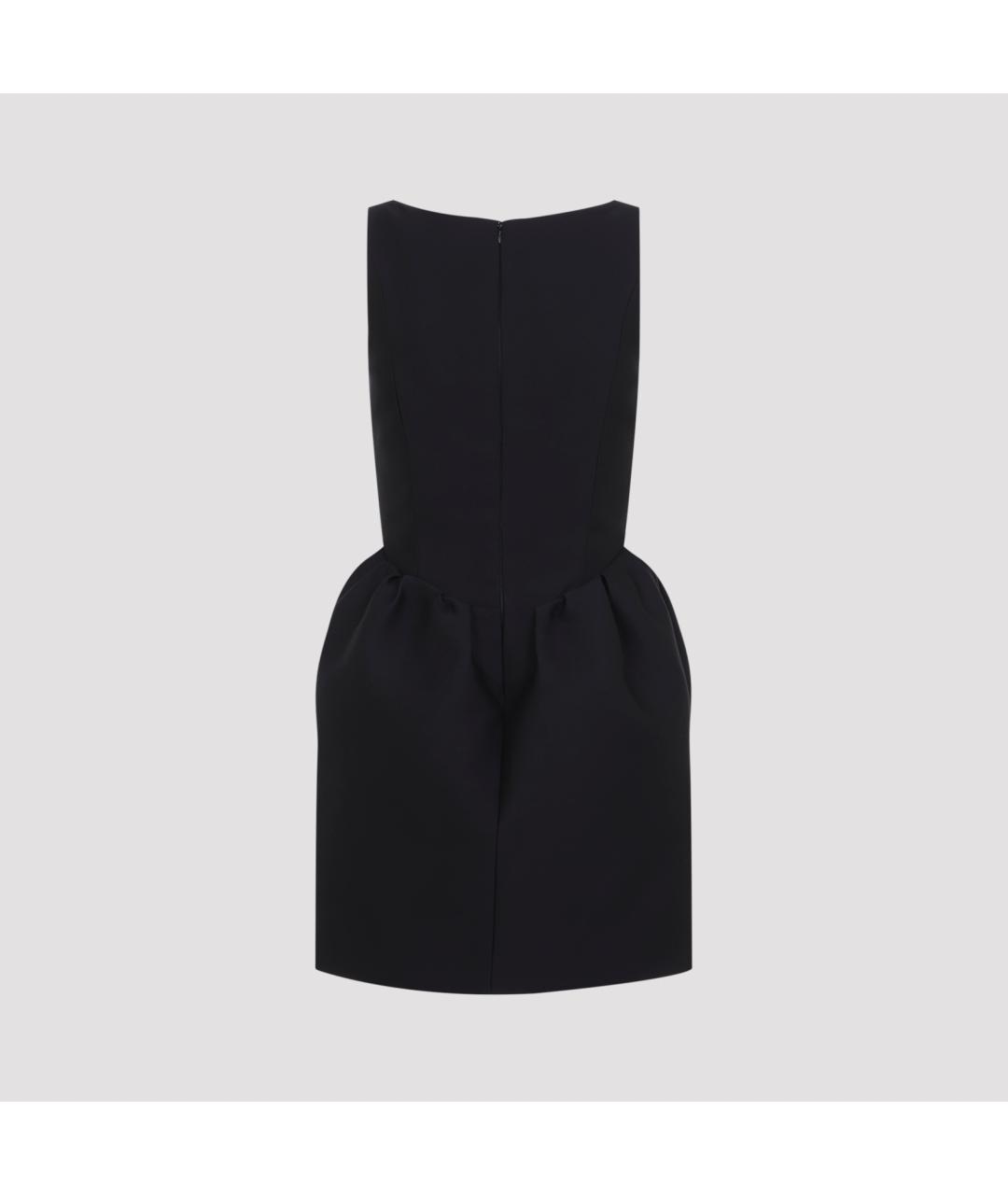 BALENCIAGA Черное шерстяное коктейльное платье, фото 2