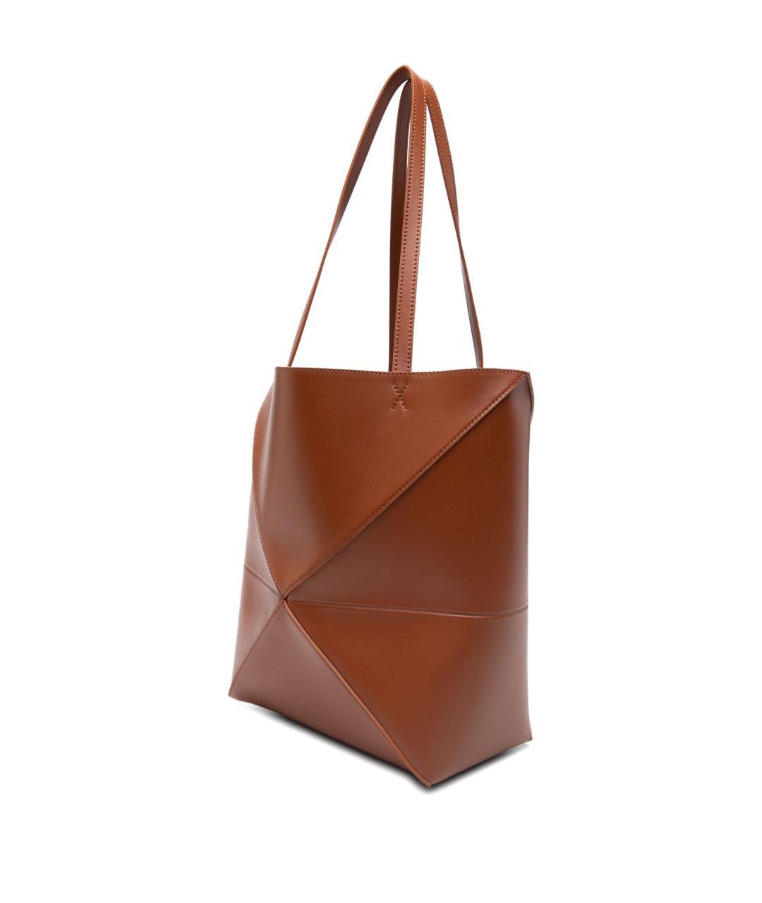 LOEWE Коричневая кожаная сумка тоут, фото 4