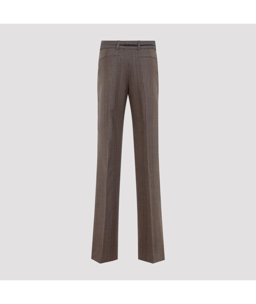 DRIES VAN NOTEN Бежевые хлопковые прямые брюки, фото 3