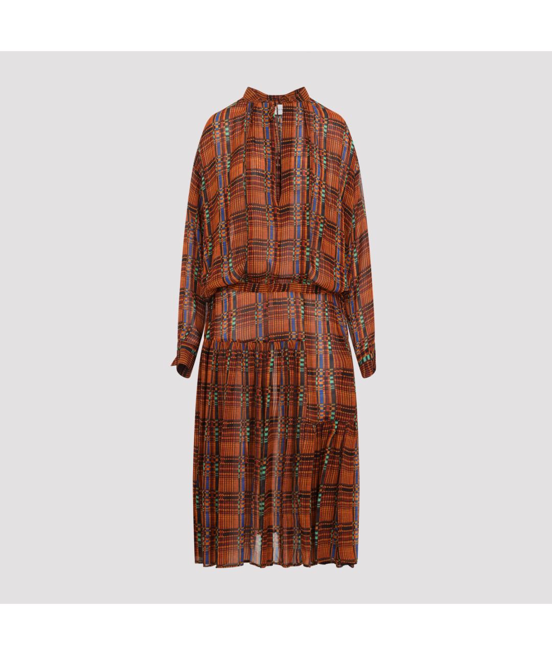 DRIES VAN NOTEN Желтое вискозное повседневное платье, фото 2