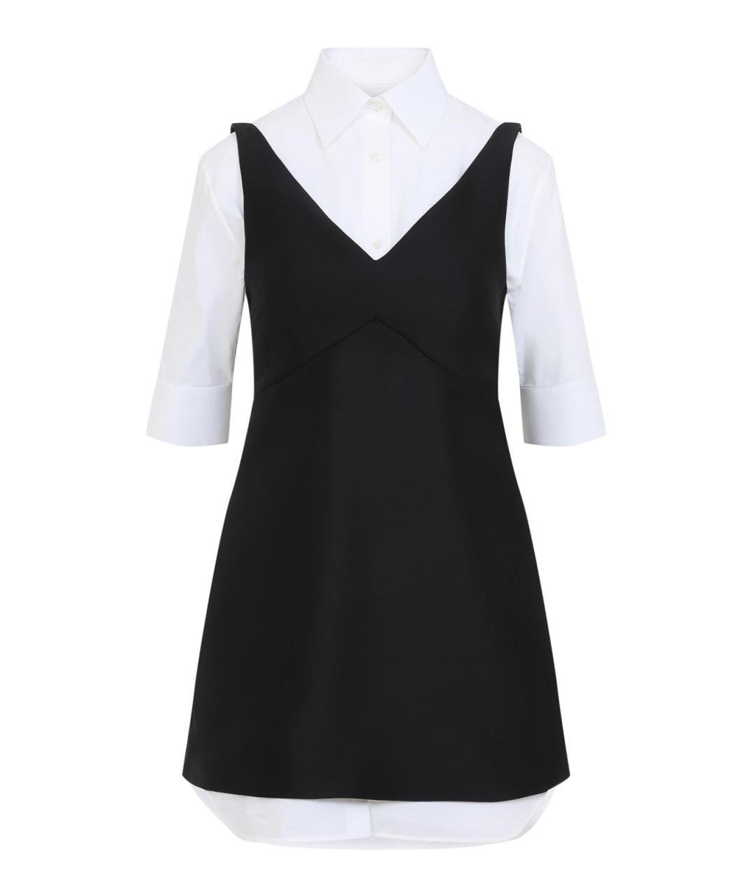 BALENCIAGA Черное шерстяное повседневное платье, фото 1