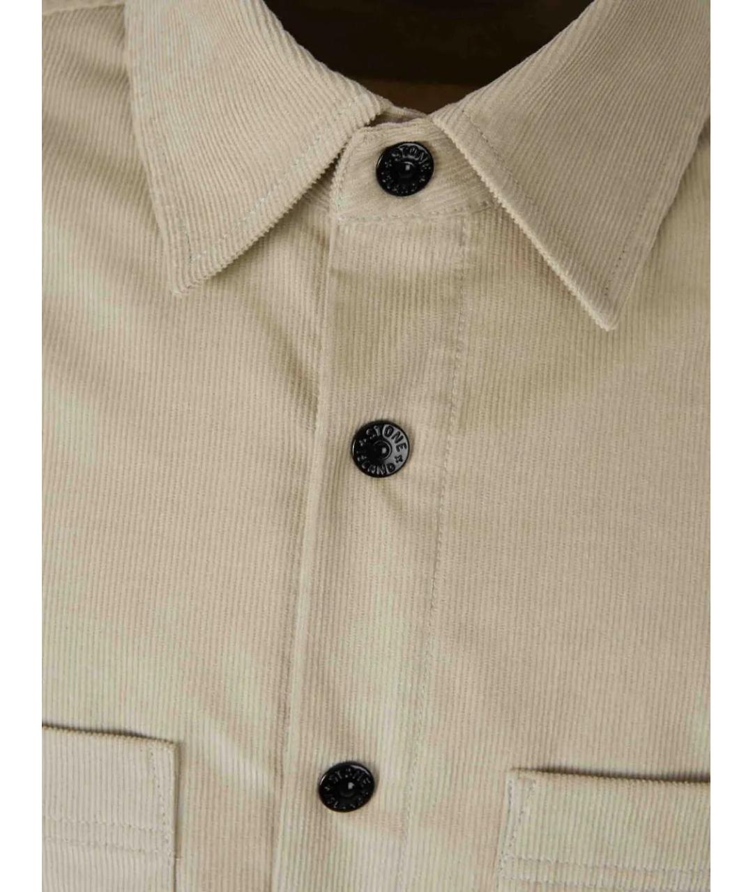 STONE ISLAND Бежевая кэжуал рубашка, фото 5