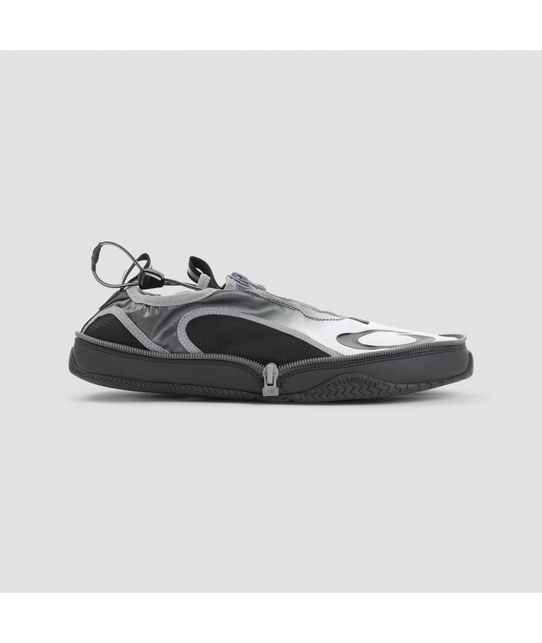 BALENCIAGA Черные синтетические низкие кроссовки / кеды, фото 2