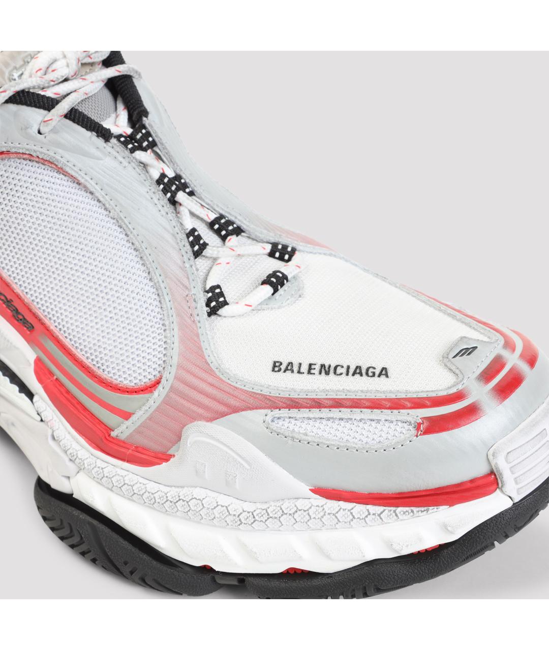 BALENCIAGA Красные синтетические низкие кроссовки / кеды, фото 5