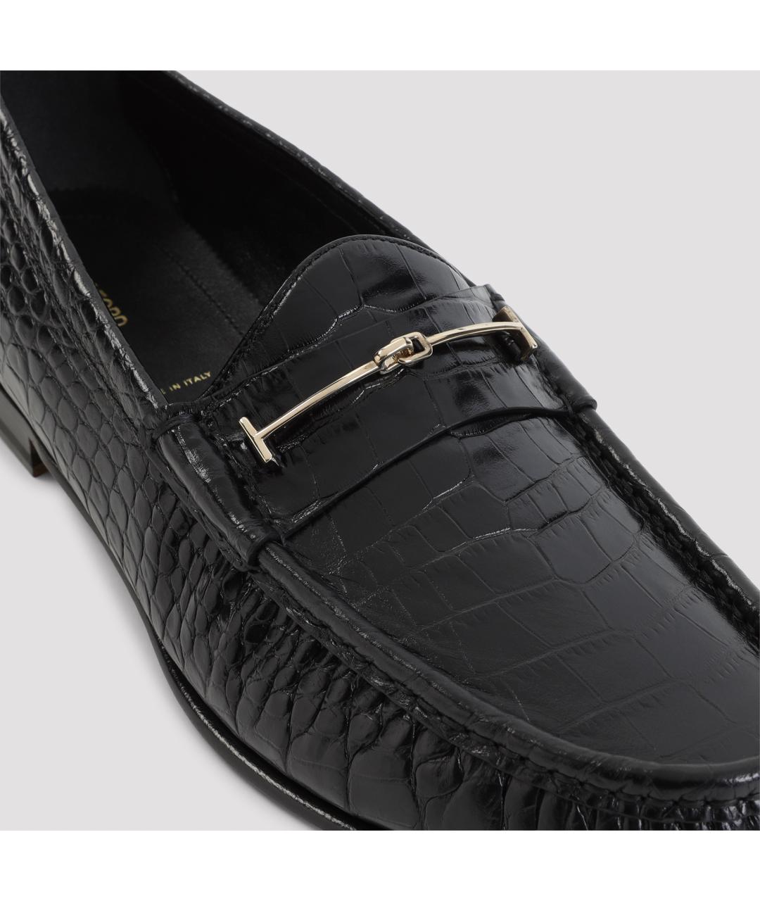 TOM FORD Черные кожаные лоферы, фото 5