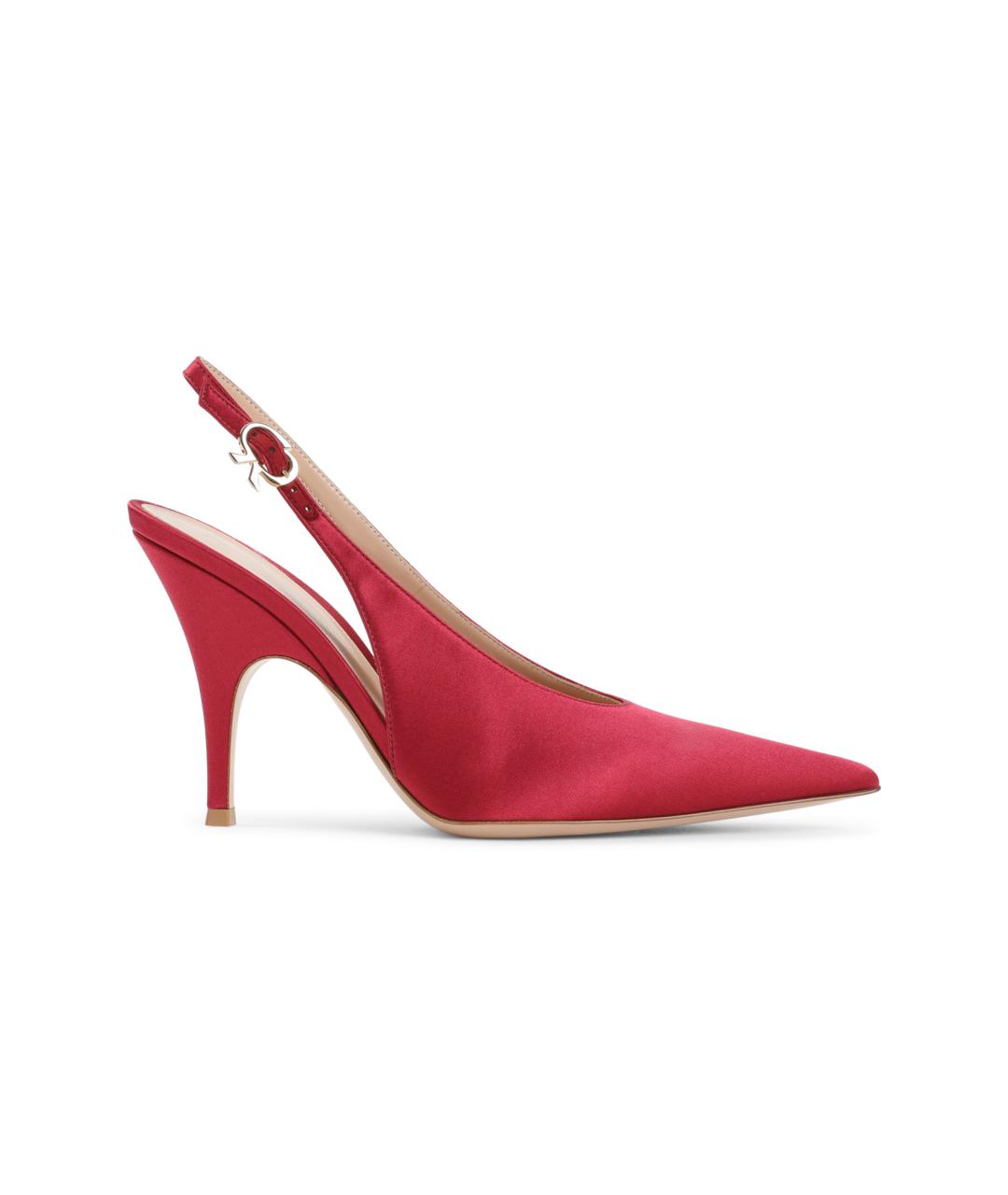 GIANVITO ROSSI Красные кожаные туфли, фото 6