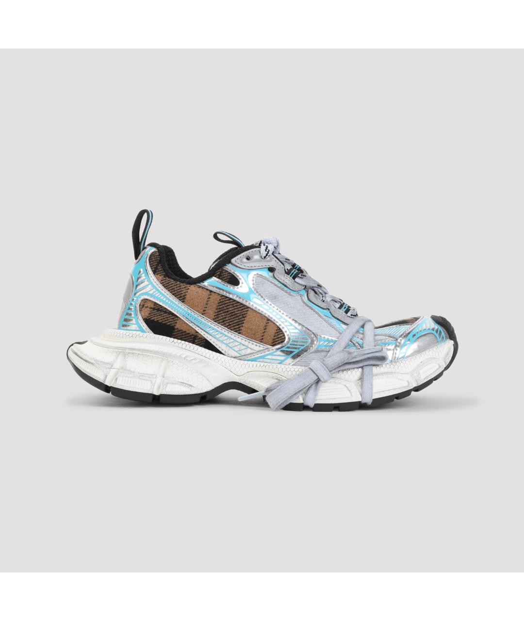 BALENCIAGA Голубые синтетические кроссовки, фото 2