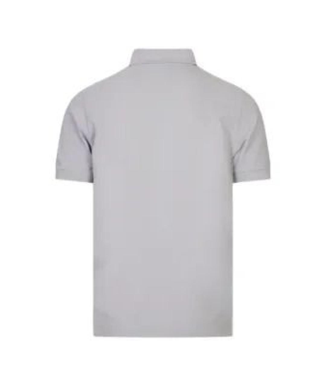STONE ISLAND Серая хлопковая футболка, фото 5