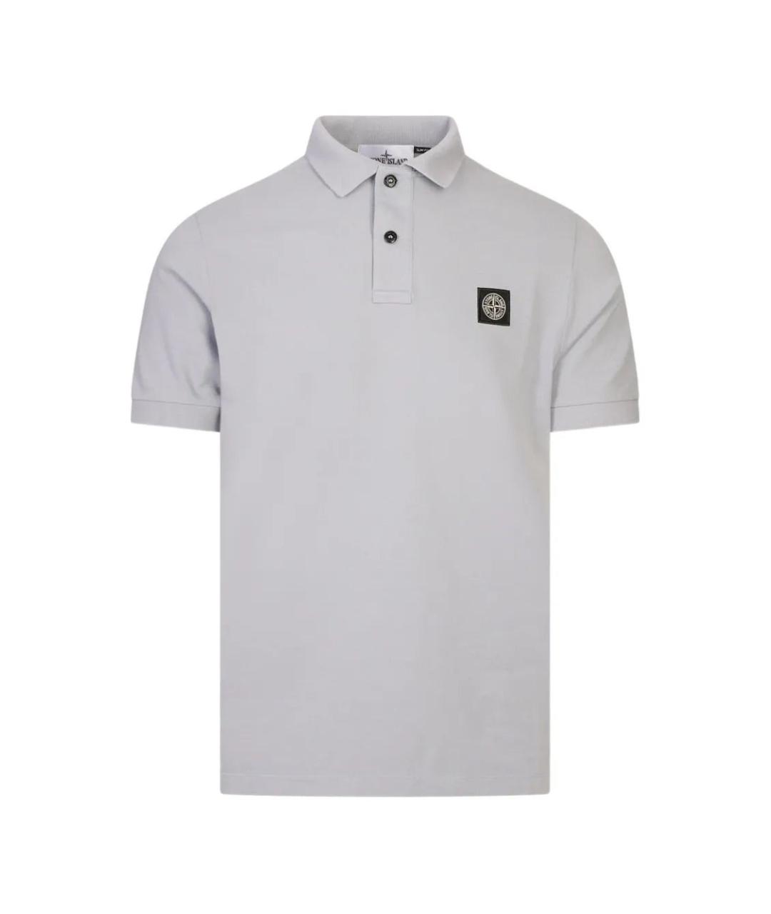 STONE ISLAND Серая хлопковая футболка, фото 3