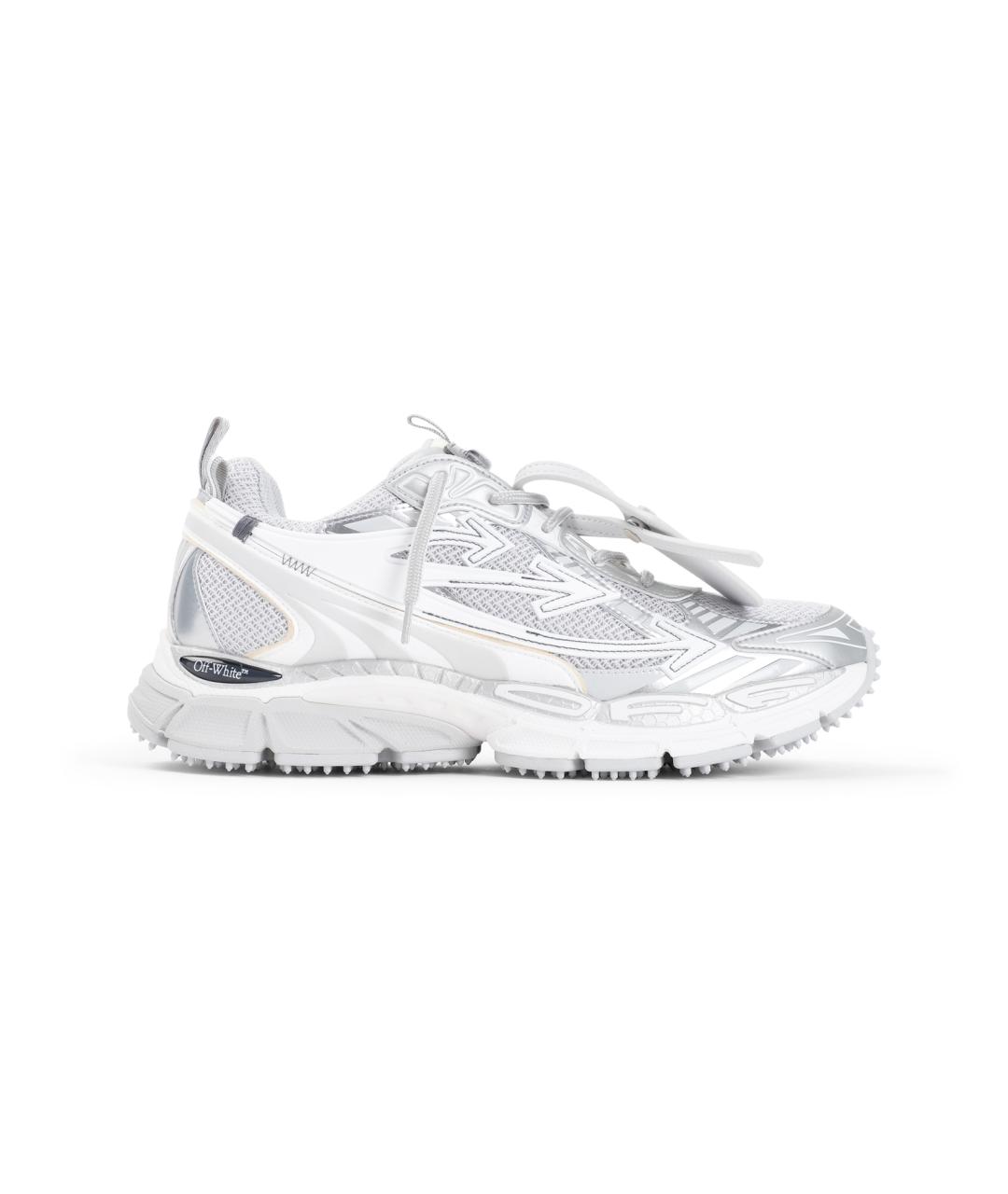 OFF-WHITE Серые синтетические низкие кроссовки / кеды, фото 6