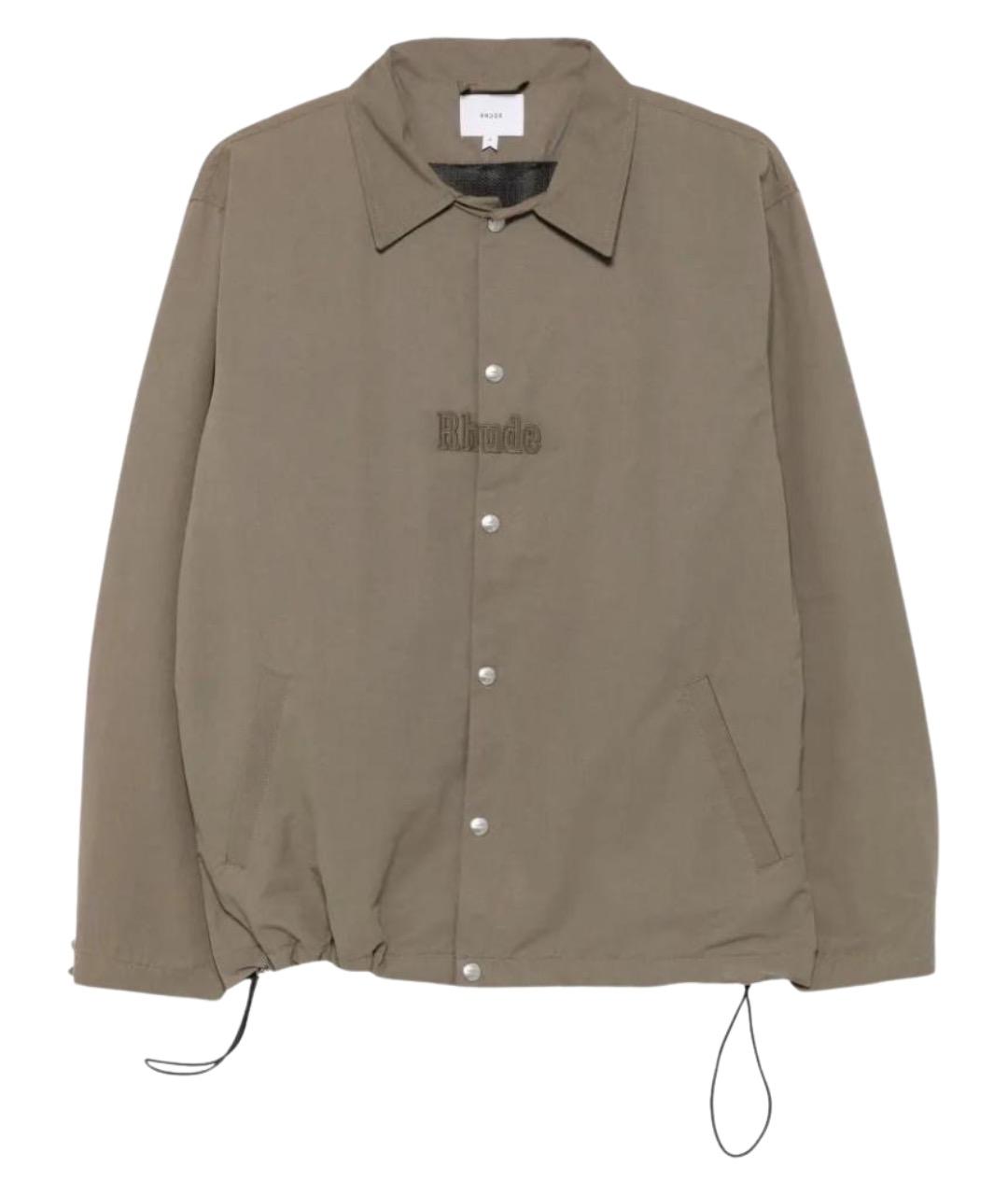 RHUDE Коричневая полиэстеровая куртка, фото 1