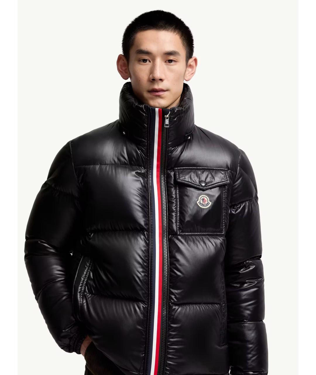 MONCLER Черная полиамидовая куртка, фото 5