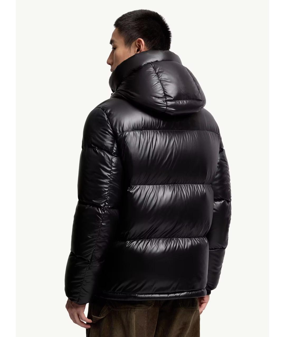 MONCLER Черная полиамидовая куртка, фото 4