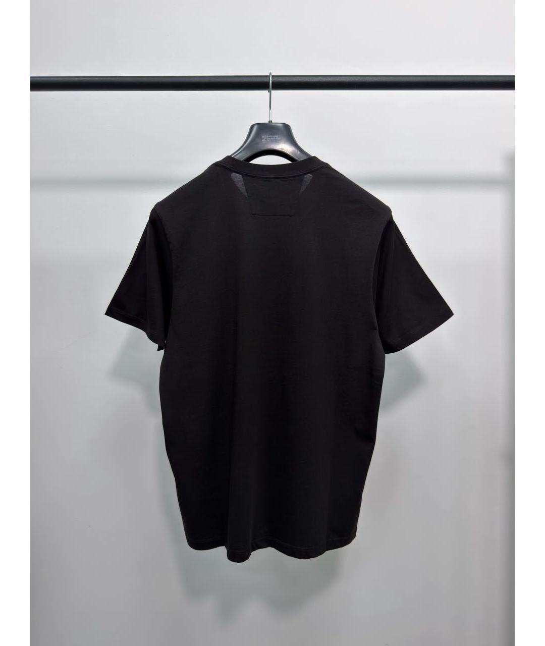 CP COMPANY Черная хлопковая футболка, фото 4