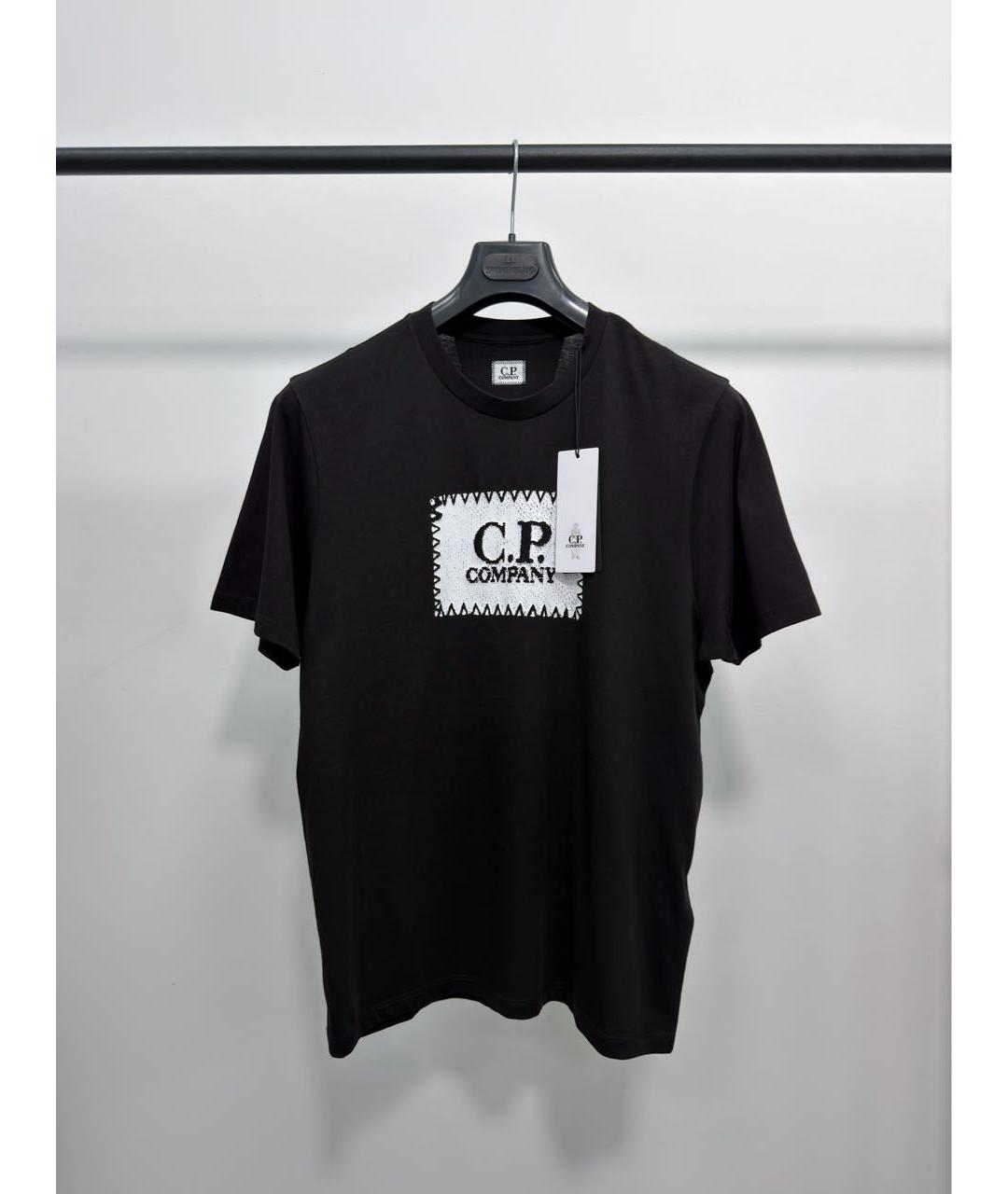 CP COMPANY Черная хлопковая футболка, фото 5