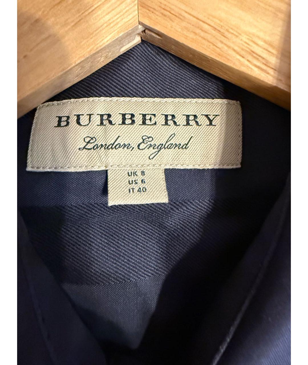 BURBERRY Черная хлопковая рубашка, фото 3