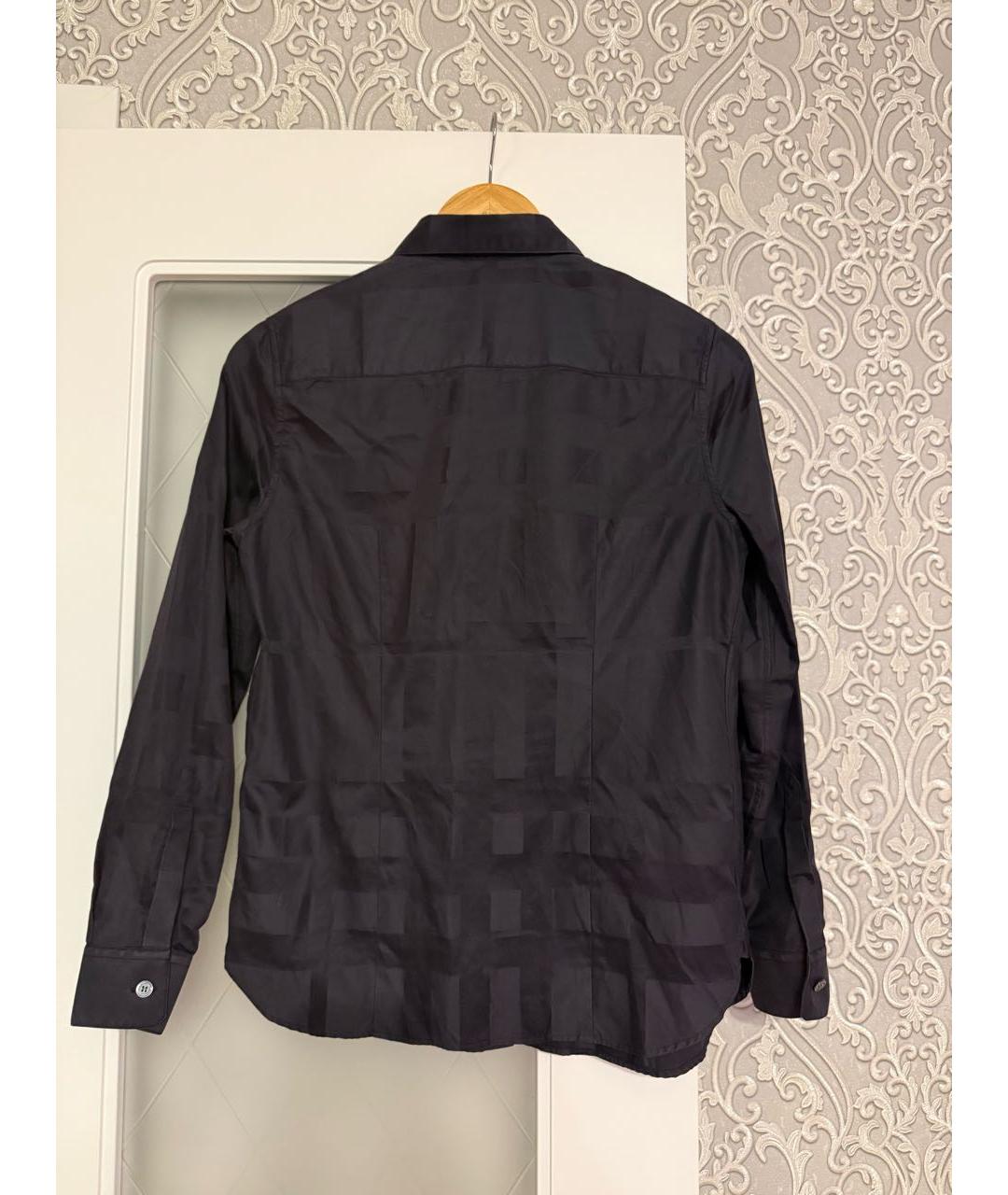 BURBERRY Черная хлопковая рубашка, фото 2
