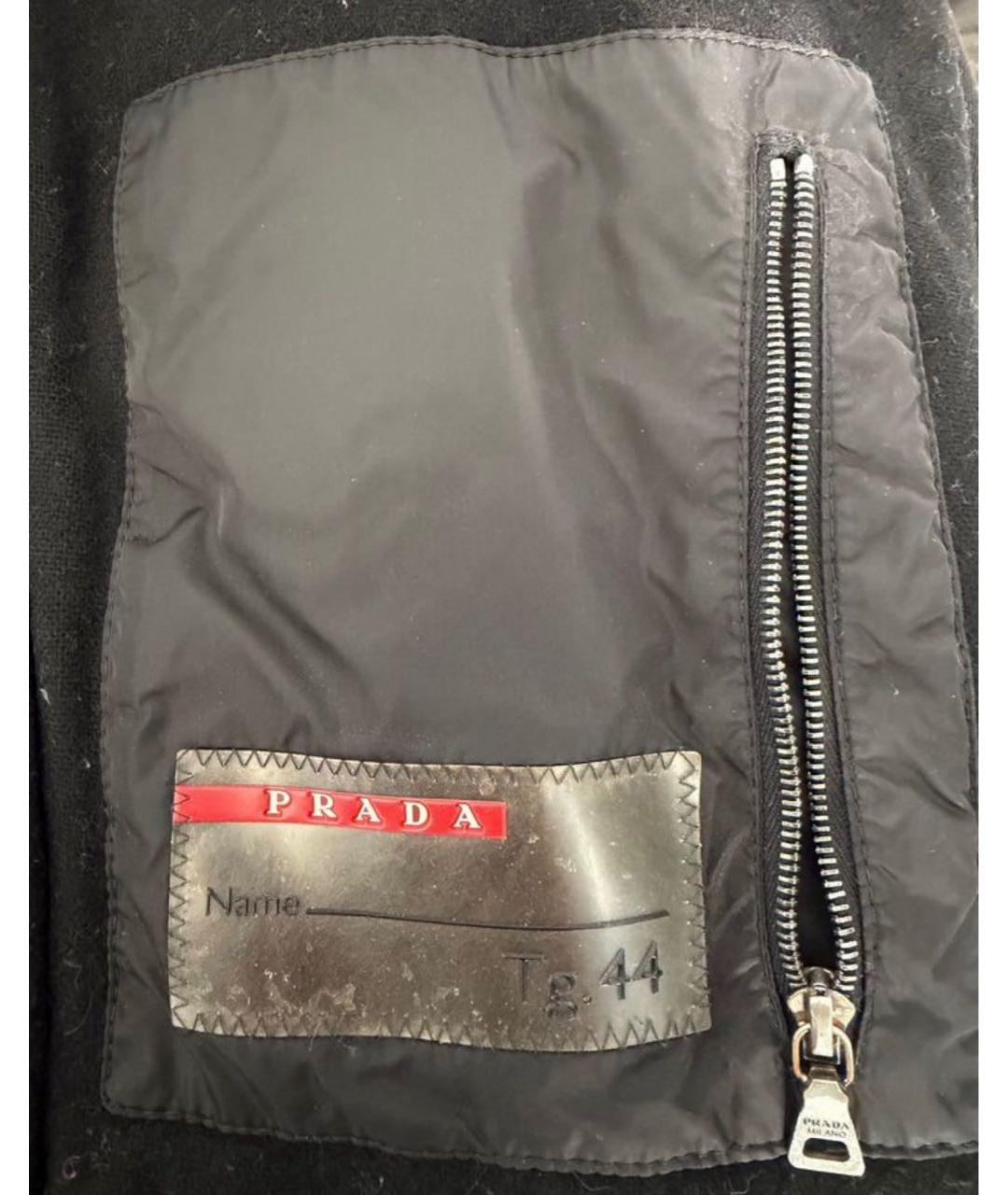 PRADA Черная хлопковая куртка, фото 7