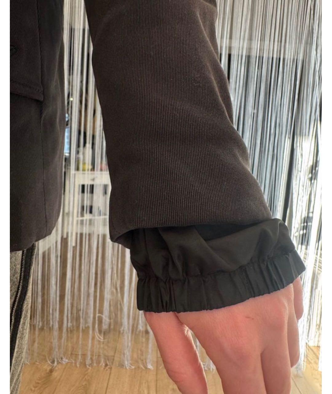 PRADA Черная хлопковая куртка, фото 6