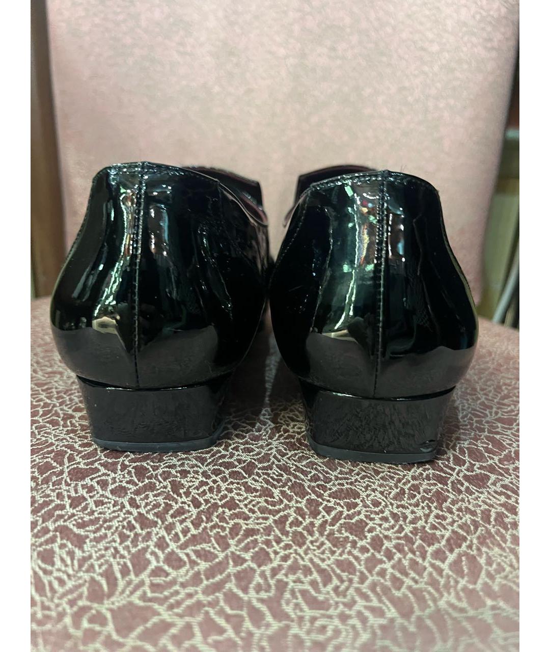 CHANEL Черные лоферы из лакированной кожи, фото 4