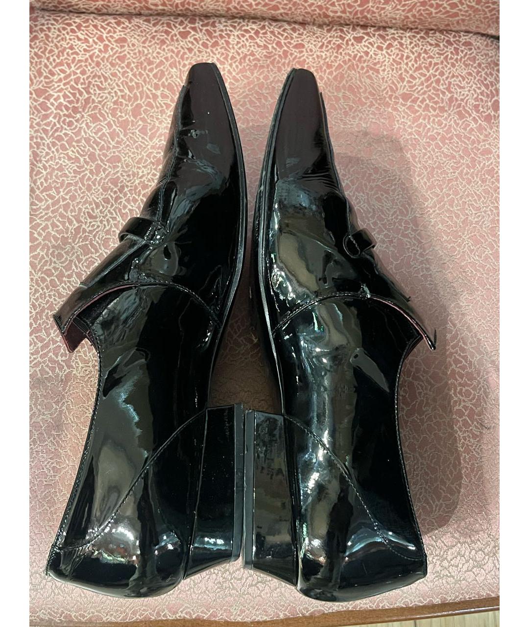 CHANEL Черные лоферы из лакированной кожи, фото 5