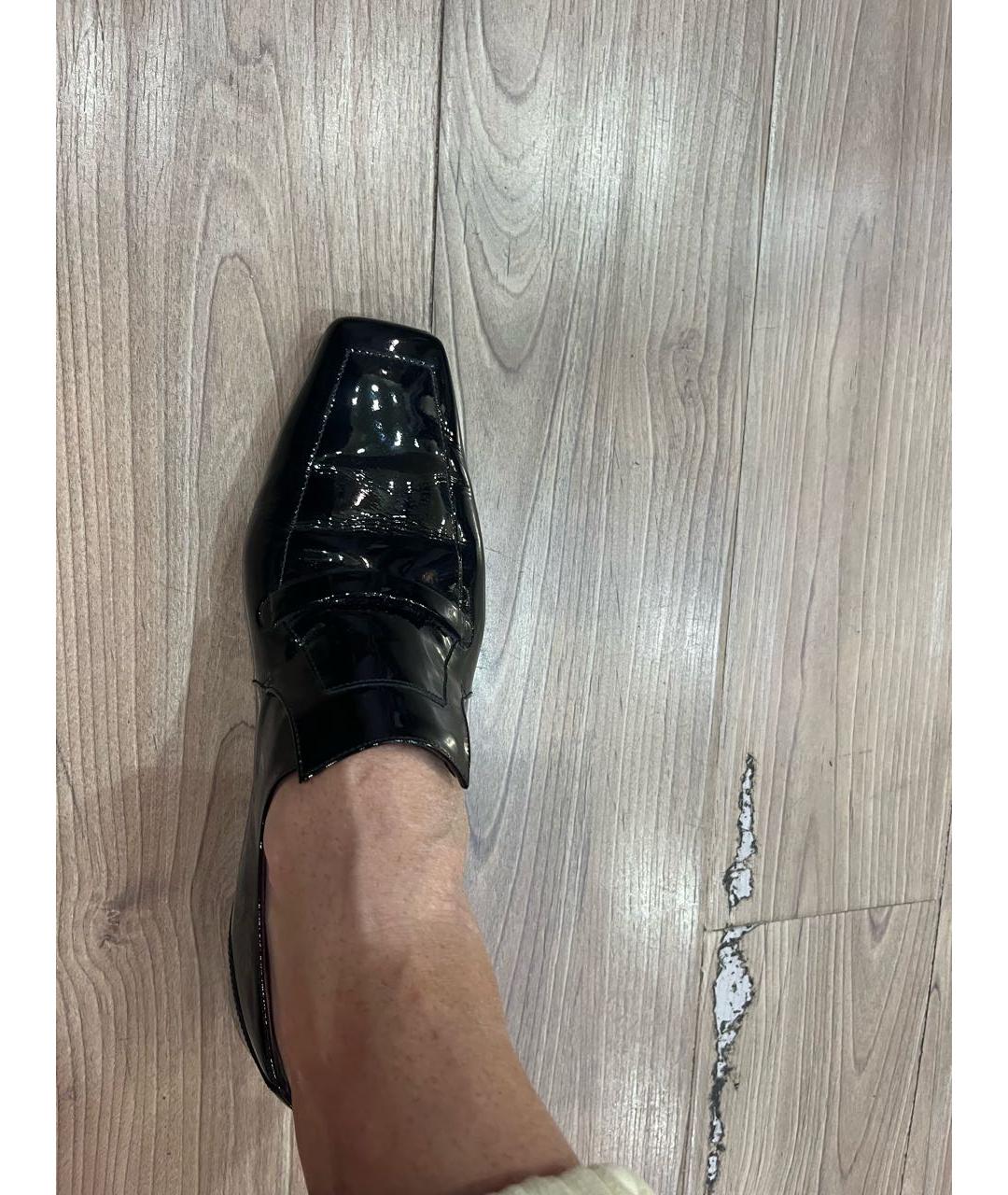 CHANEL Черные лоферы из лакированной кожи, фото 8