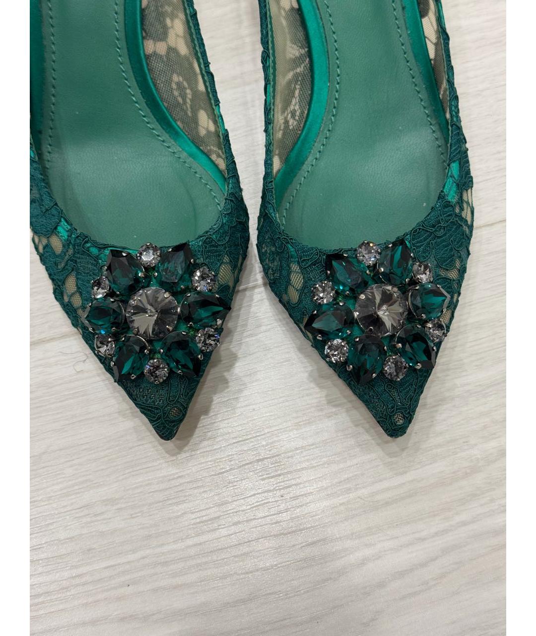 DOLCE&GABBANA Зеленые туфли, фото 6