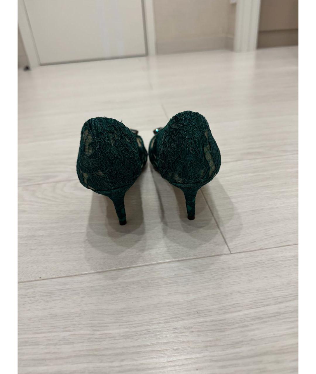 DOLCE&GABBANA Зеленые туфли, фото 4