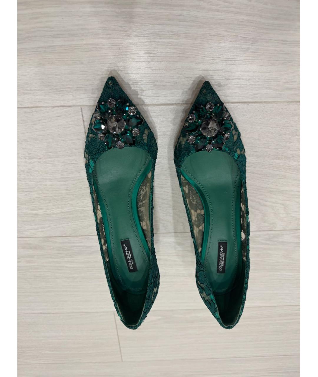 DOLCE&GABBANA Зеленые туфли, фото 3