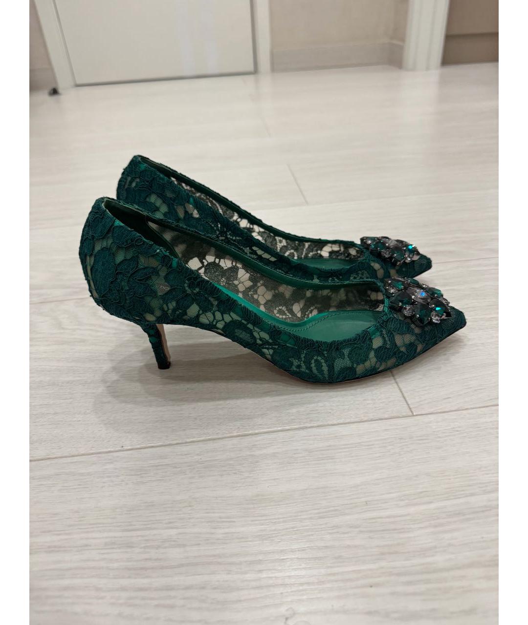 DOLCE&GABBANA Зеленые туфли, фото 7