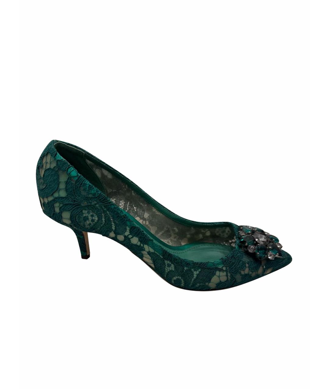 DOLCE&GABBANA Зеленые туфли, фото 1