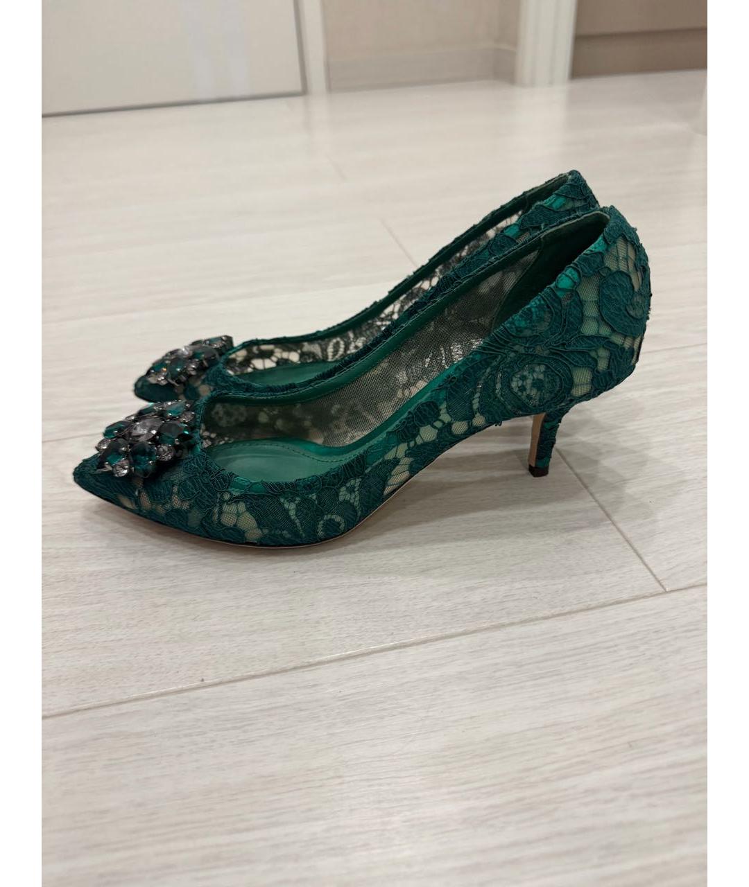 DOLCE&GABBANA Зеленые туфли, фото 8