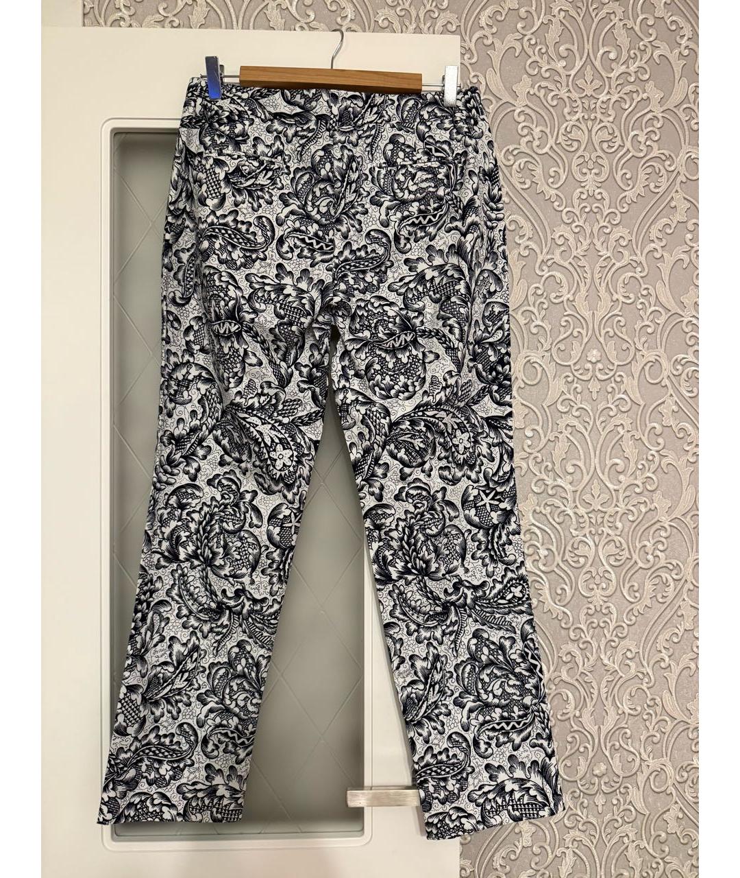 WEEKEND MAX MARA Мульти хлопко-эластановые прямые брюки, фото 2