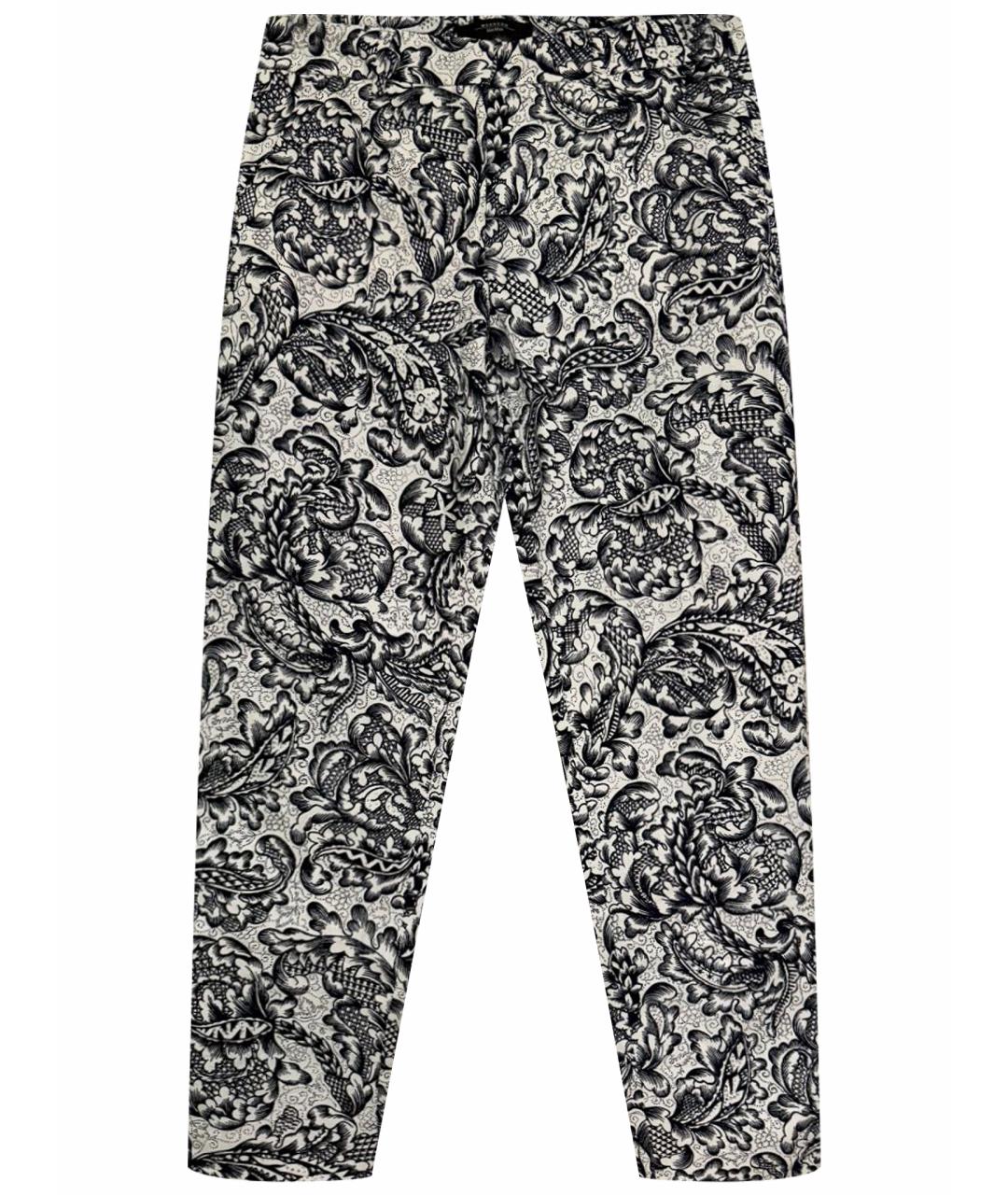 WEEKEND MAX MARA Мульти хлопко-эластановые прямые брюки, фото 1