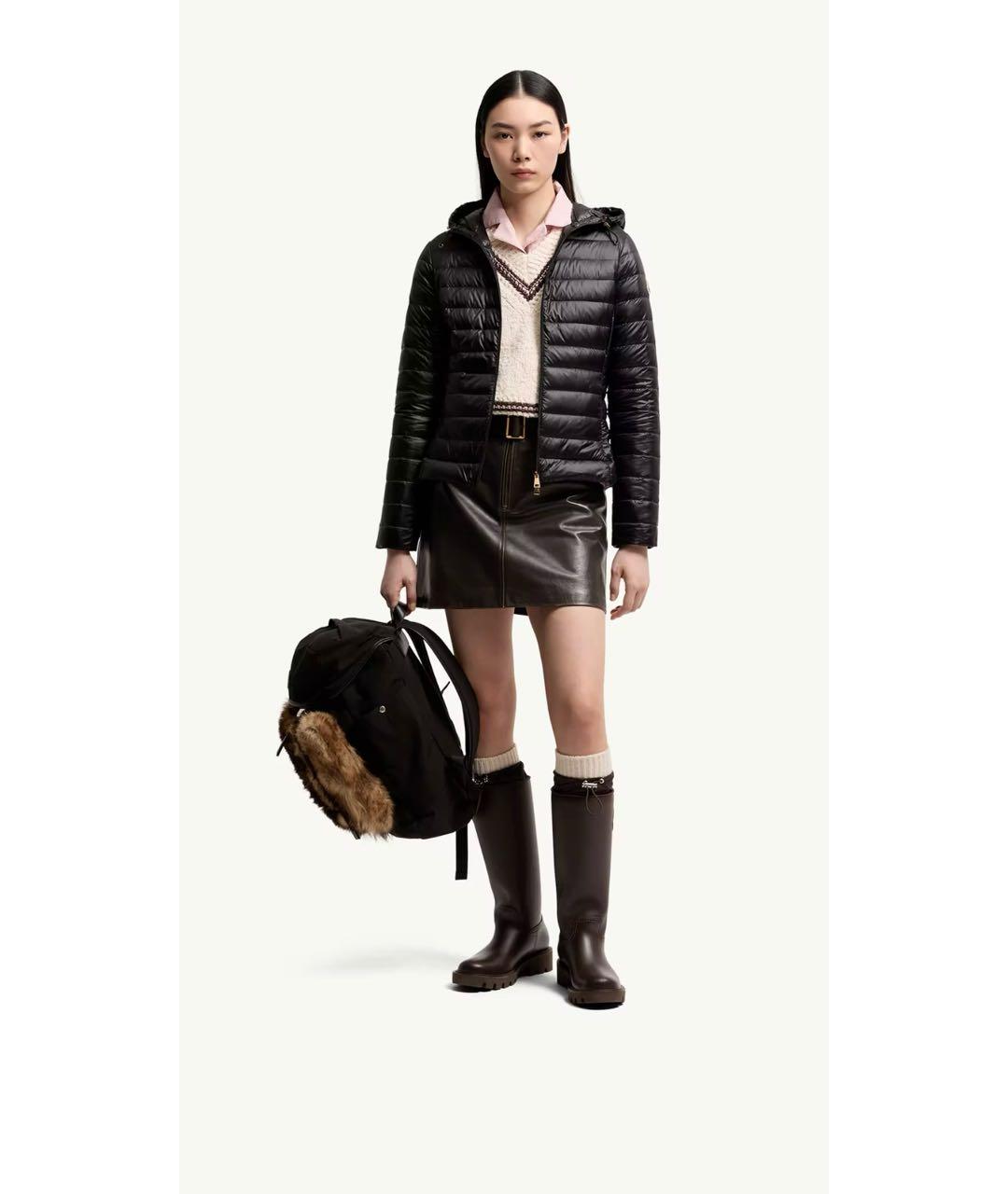 MONCLER Черная куртка, фото 4