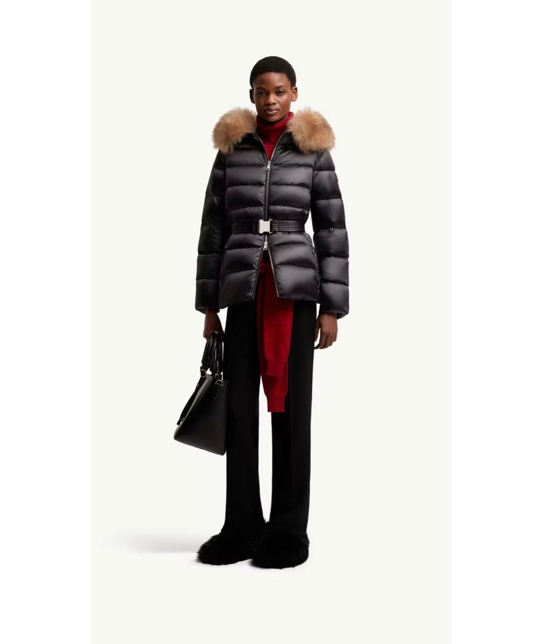 MONCLER Черная куртка, фото 2