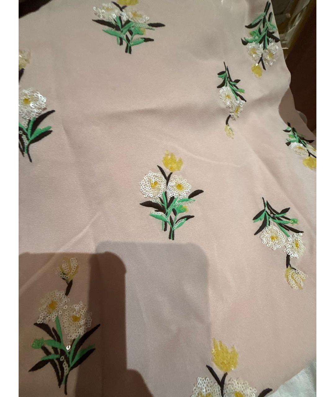 PRADA Розовая вискозная юбка миди, фото 3