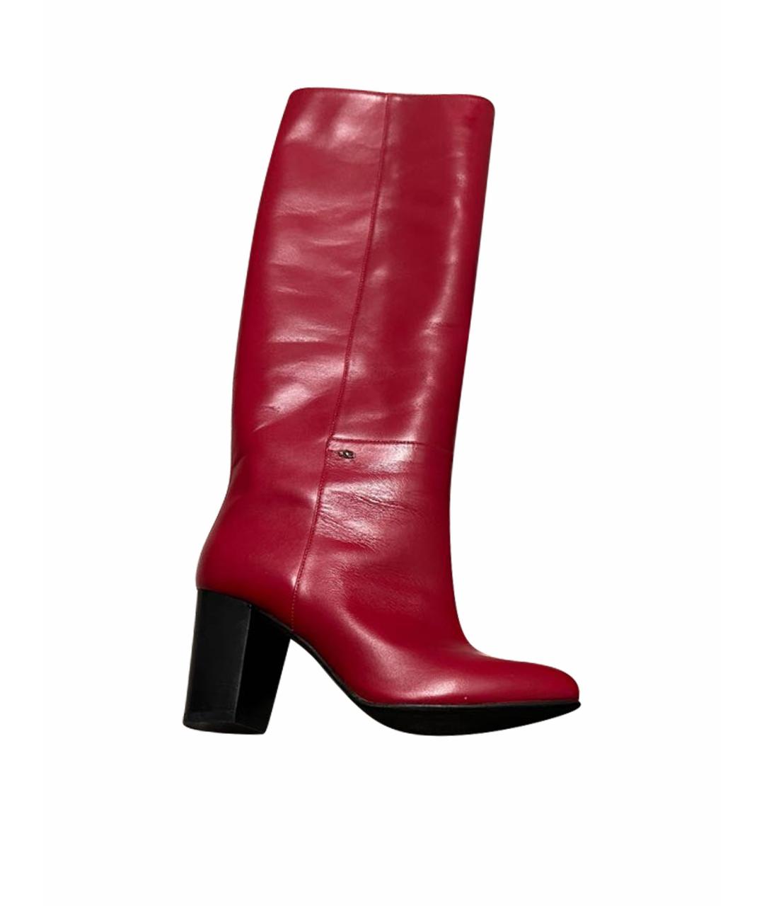 DSQUARED2 Красные кожаные сапоги, фото 1