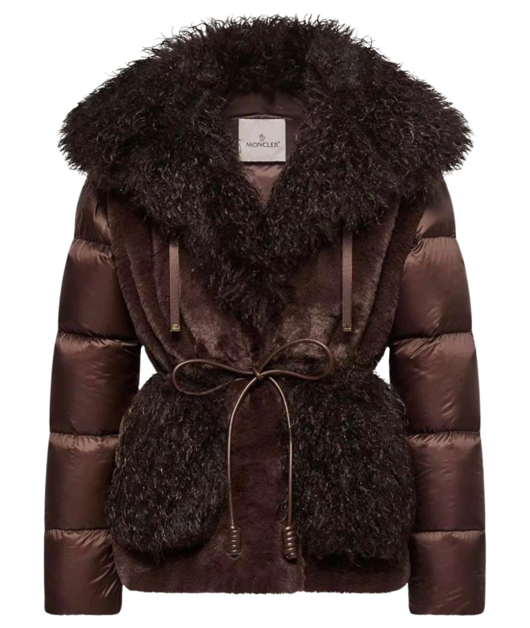 MONCLER Коричневая куртка, фото 1